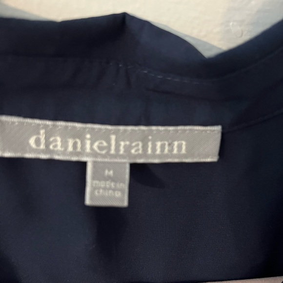 DANIELRAINN  BLUE LONG SLEEVE BLOUSE - Picture 6 of 7